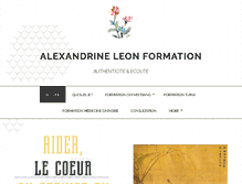 Tablet Screenshot of alexandrineleon.com